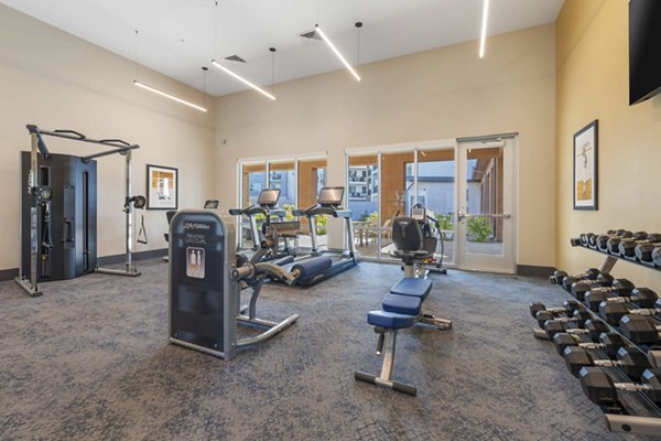 fitness center at Album Cooley Station Apartments