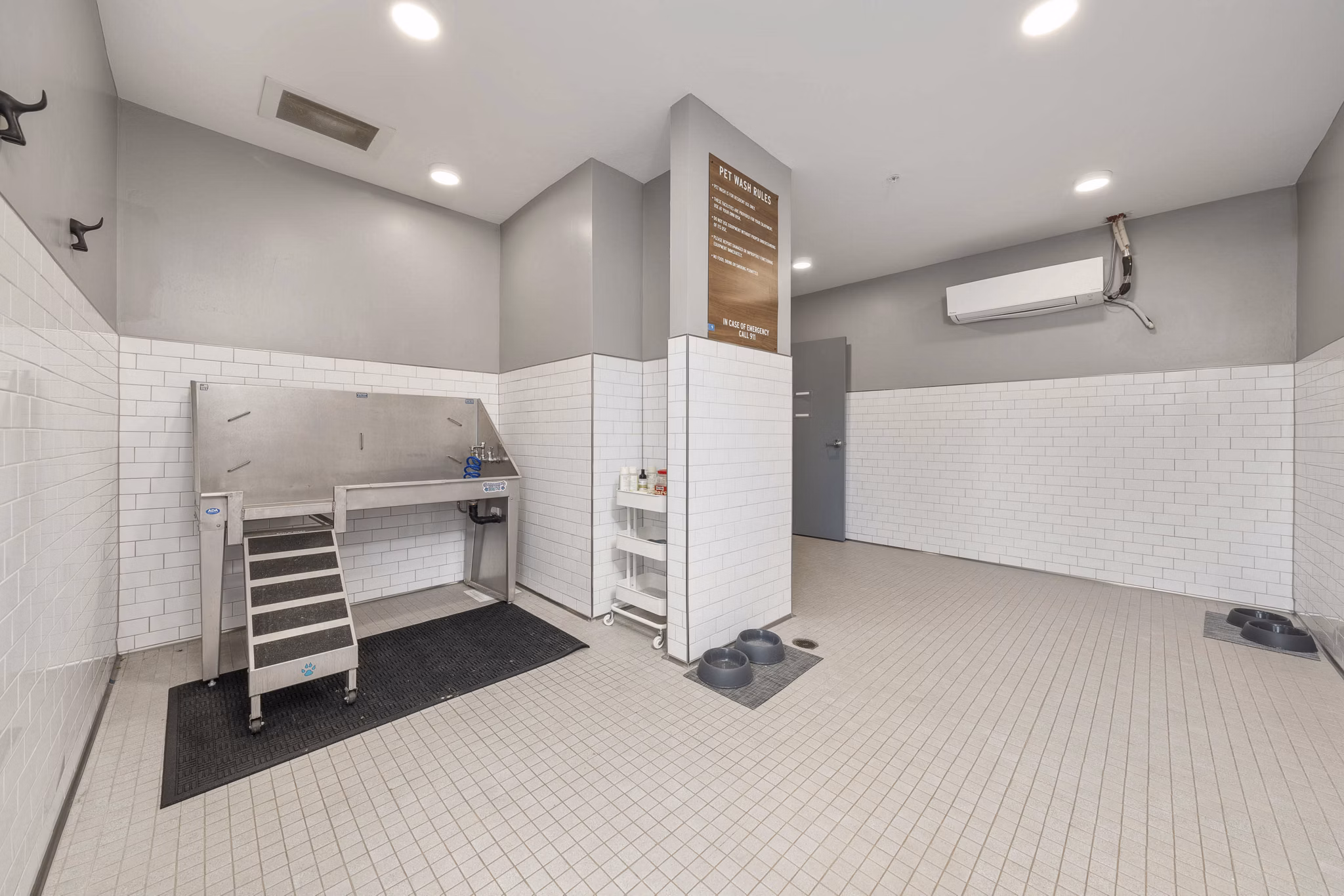 Convenient dog wash station at Album Cooley Station Apartments