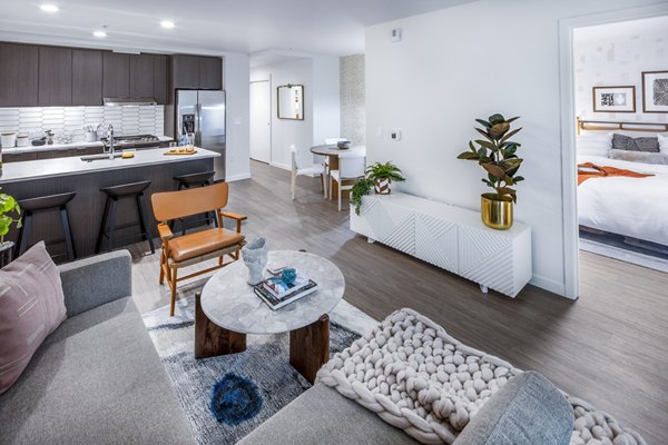 living room at Sawbuck Apartments