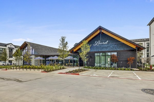 Clubhouse featuring modern decor and seating areas at Laurel Apartment Homes