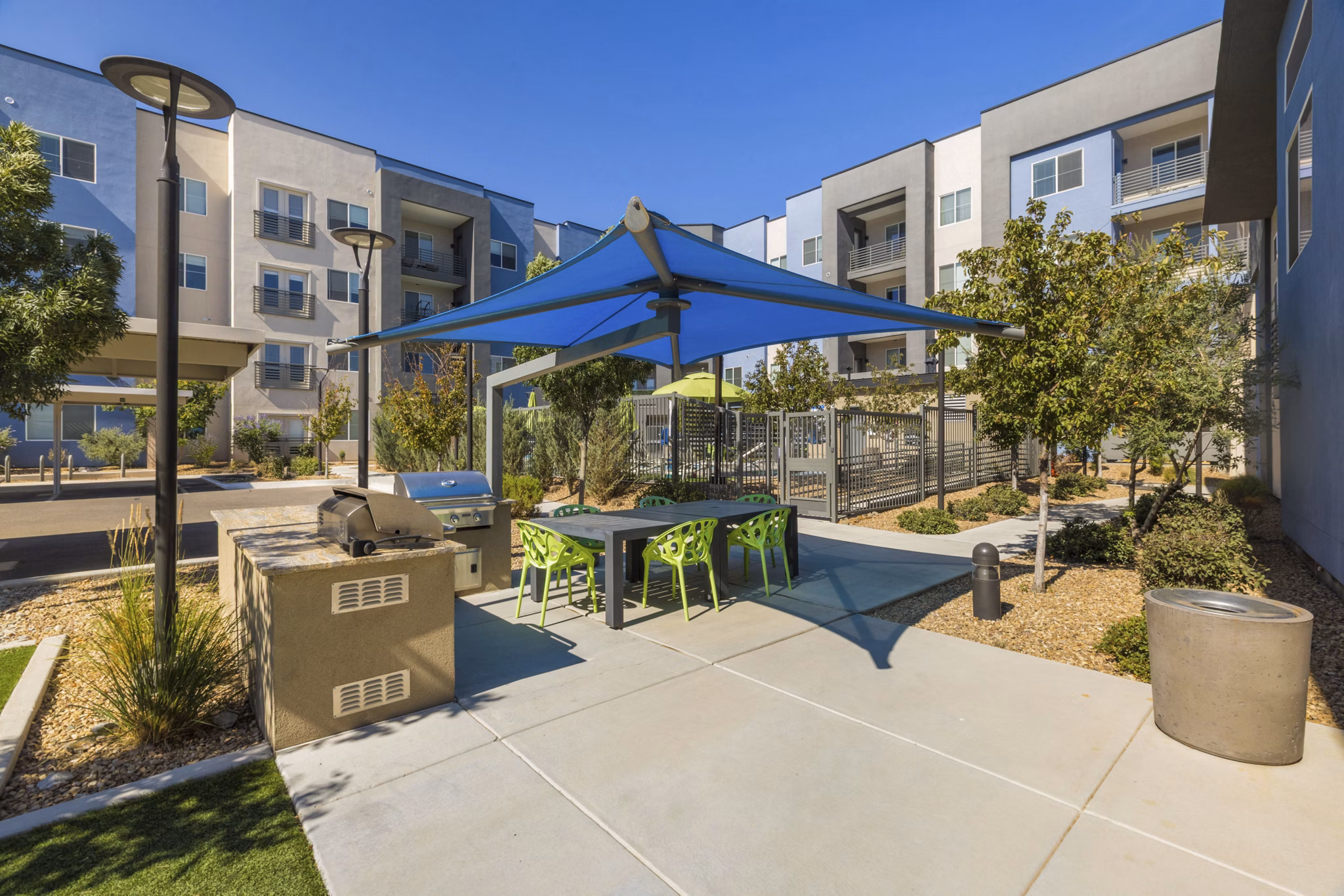 Patio at Broadstone Nob Hill Apartments