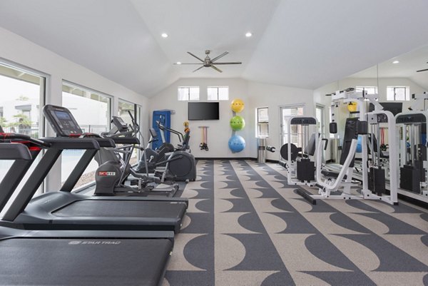 State-of-the-art fitness center with modern equipment at The Joshua Apartments, offering high-end facilities for a luxury lifestyle