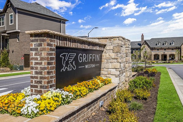 Griffin Weston Apartments: Modern signage at luxury apartments in the heart of the city