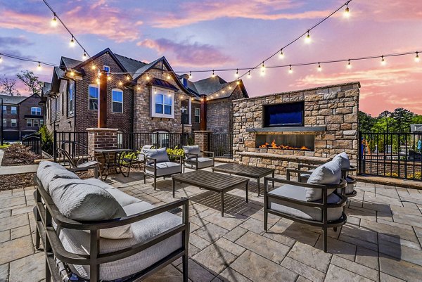 fire pit/patio at Griffin Weston Apartments