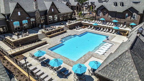 Resort-style outdoor pool at Griffin Weston Apartments, luxury living in vibrant community