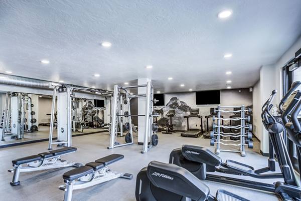 fitness center at Jules on 3rd Apartments