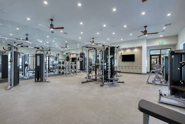fitness center at Citadel at Lookout Apartments