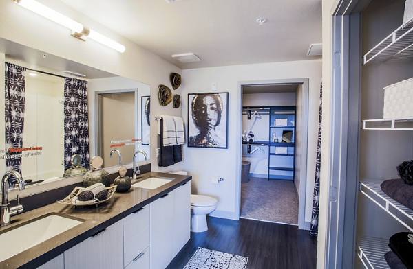 bathroom at Elysian at Tivoli Apartments