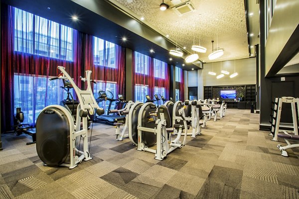 fitness center at Elysian at Tivoli Apartments
