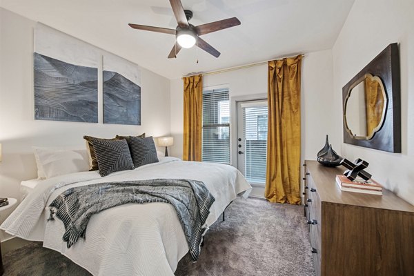 bedroom at The Hudson on 158 Apartments