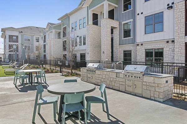 grill area at The Hudson on 158 Apartments
