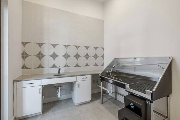 dog wash station at The Hudson on 158 Apartments