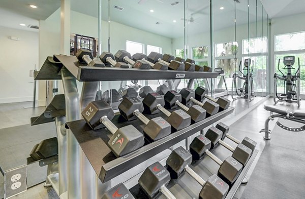 Modern fitness center featuring state-of-the-art equipment at Blu on the Boulevard Apartments