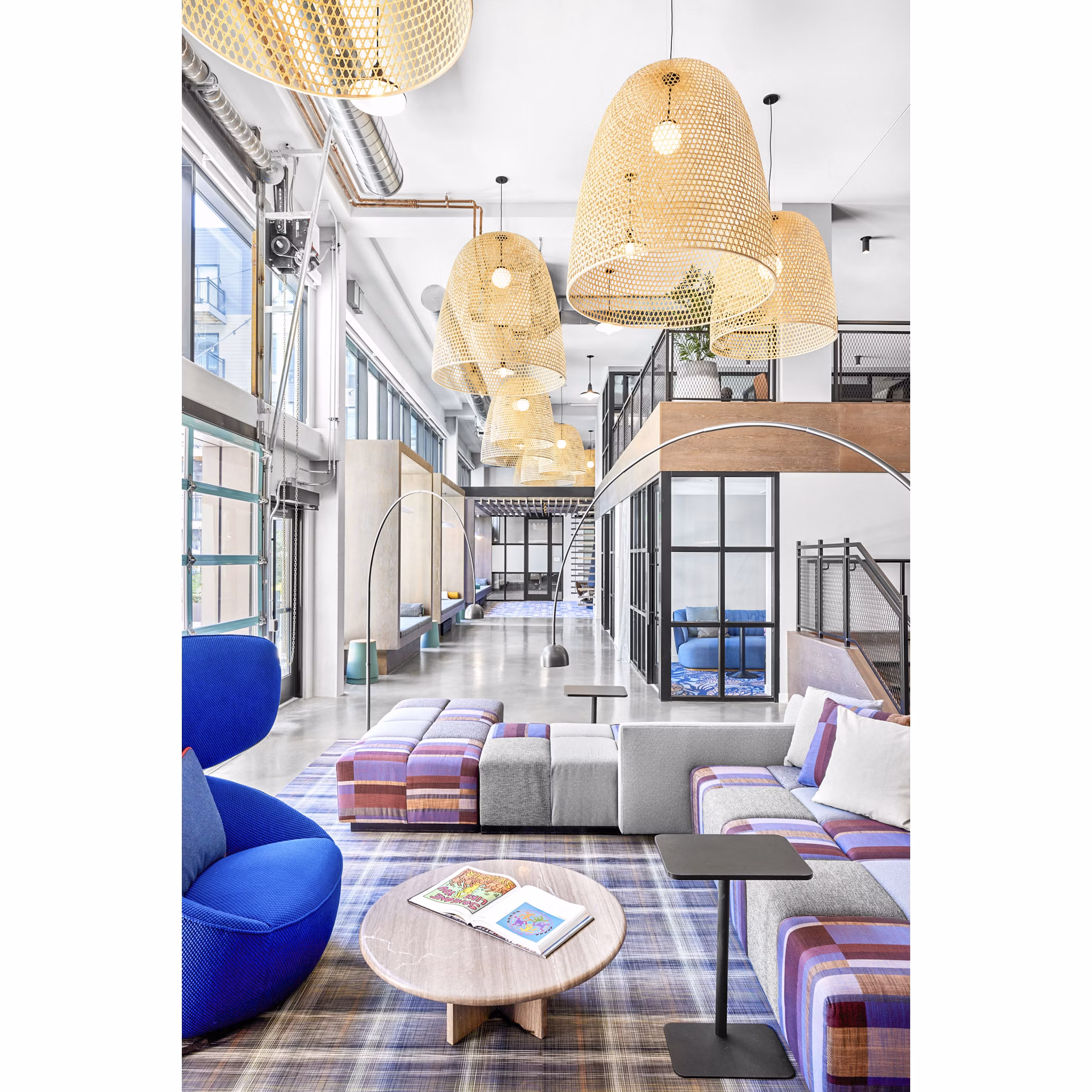 Luxury clubhouse featuring modern design and lounge areas at Miscela Apartments