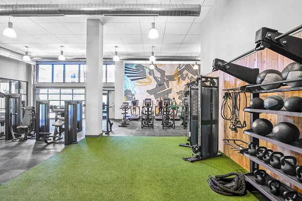 Fitness center with state-of-the-art equipment at Miscela Apartments