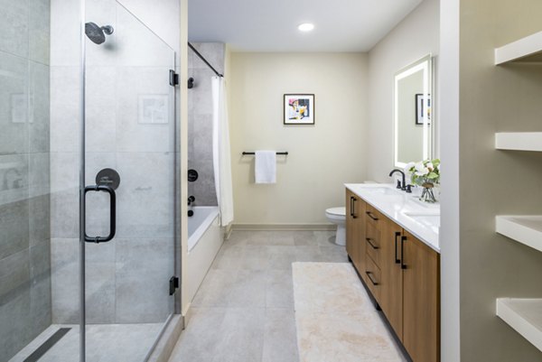 bathroom at Ascent Peachtree Apartments