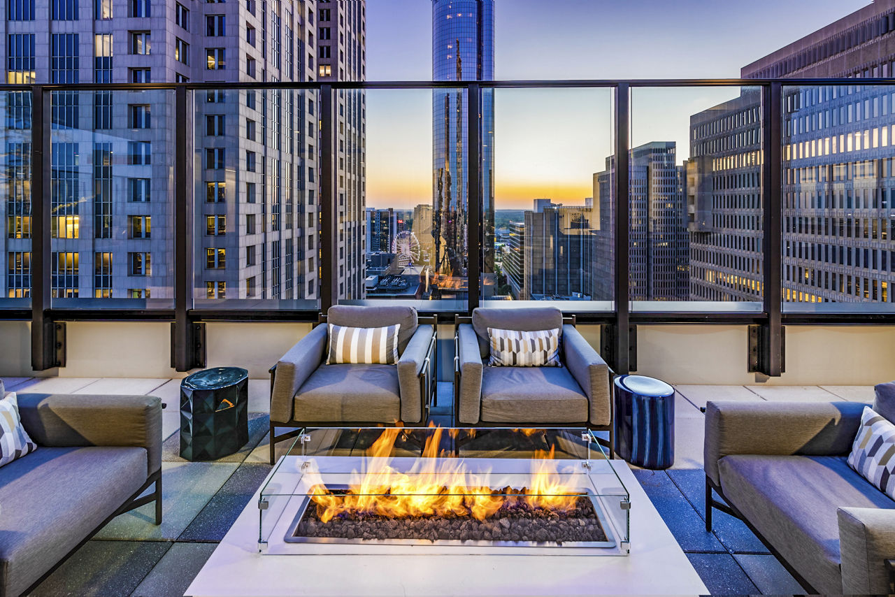 Roof deck at Ascent Peachtree (5 of 6)
