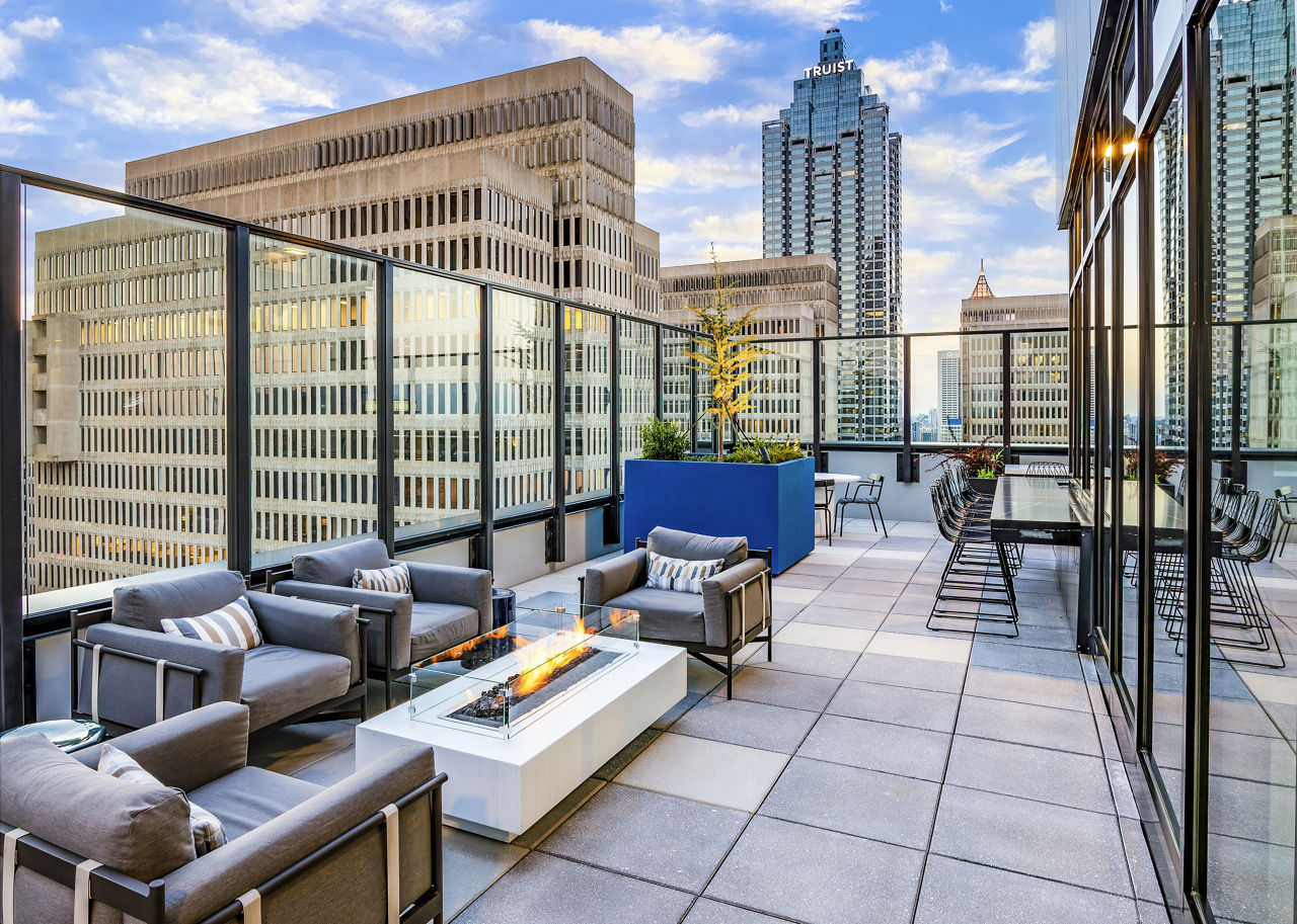 Roof deck at Ascent Peachtree (4 of 6)