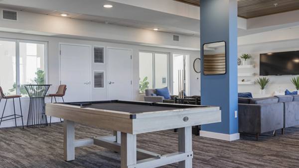 game room at River's Edge Apartments