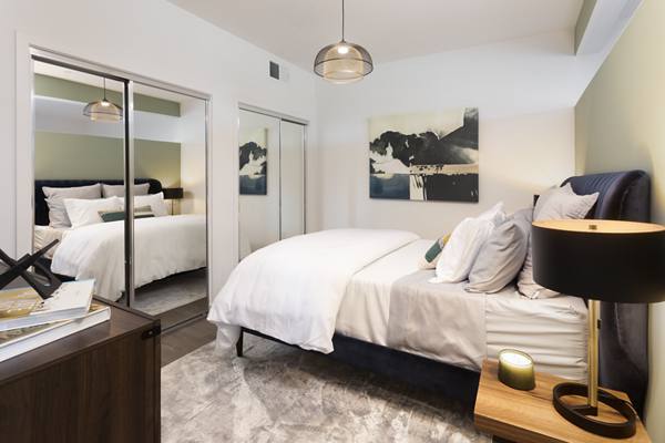 bedroom at Alexan Gallerie Apartments
