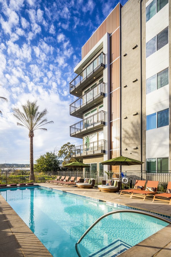 pool at Alexan Gallerie Apartments