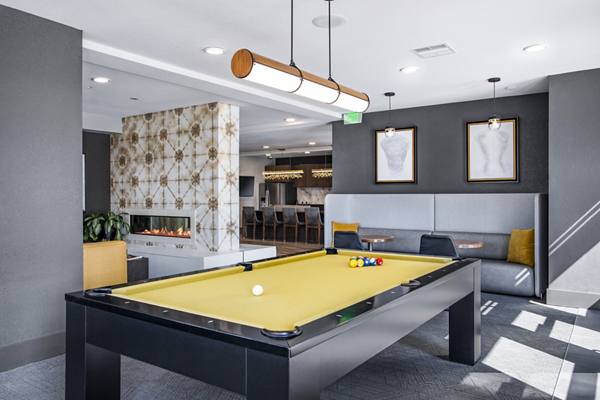 game room at 20th Street Station Apartments