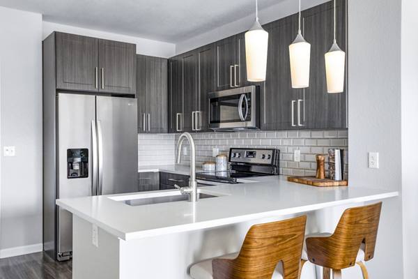 kitchen at 20th Street Station Apartments