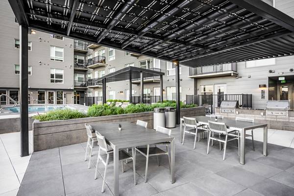 grill area at 20th Street Station Apartments