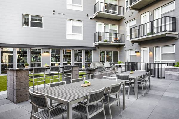grill area at 20th Street Station Apartments