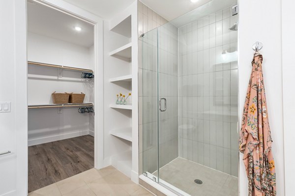 bathroom at 1155 Barton Springs Apartments