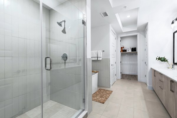 bathroom at 1155 Barton Springs Apartments