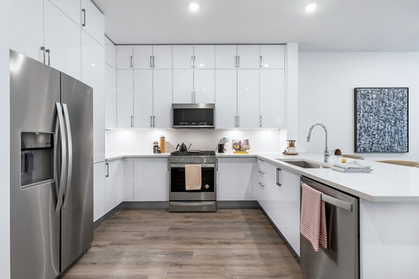 kitchen at 1155 Barton Springs Apartments