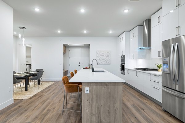 kitchen at 1155 Barton Springs Apartments