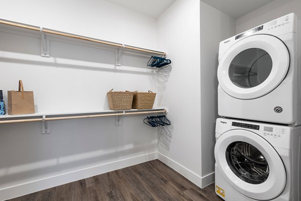 laundry room at 1155 Barton Springs Apartments