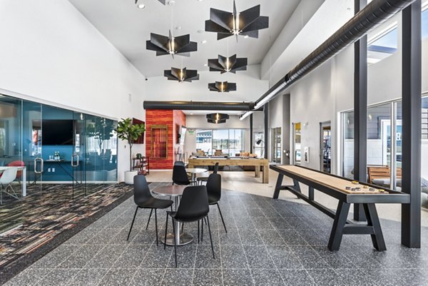 Clubhouse at The Lofts at Ten Mile Apartments showcasing contemporary design and inviting entrance
