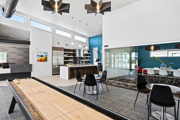 Modern clubhouse with stylish furnishings at The Lofts at Ten Mile Apartments