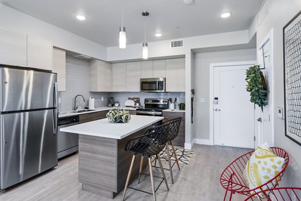 kitchen at The Lofts at Ten Mile Apartments