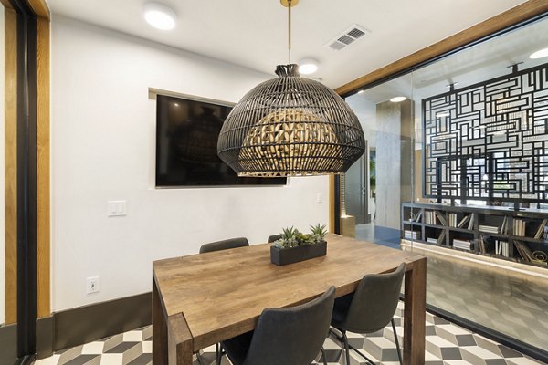 Modern meeting facility with state-of-the-art technology at Art House Sawyer Yards Apartments