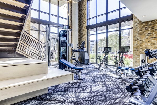 fitness center at The Bowen Apartments