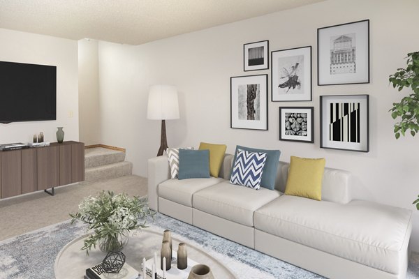 living room at Veri at Timberhill Apartments