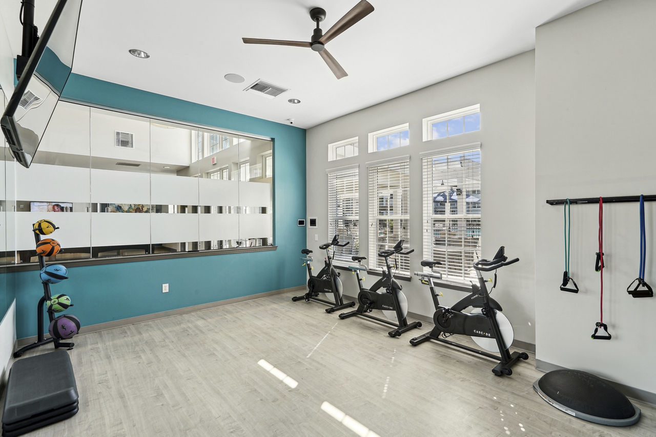 Gym at Parkstone At Knightdale Apartments (2 of 3)