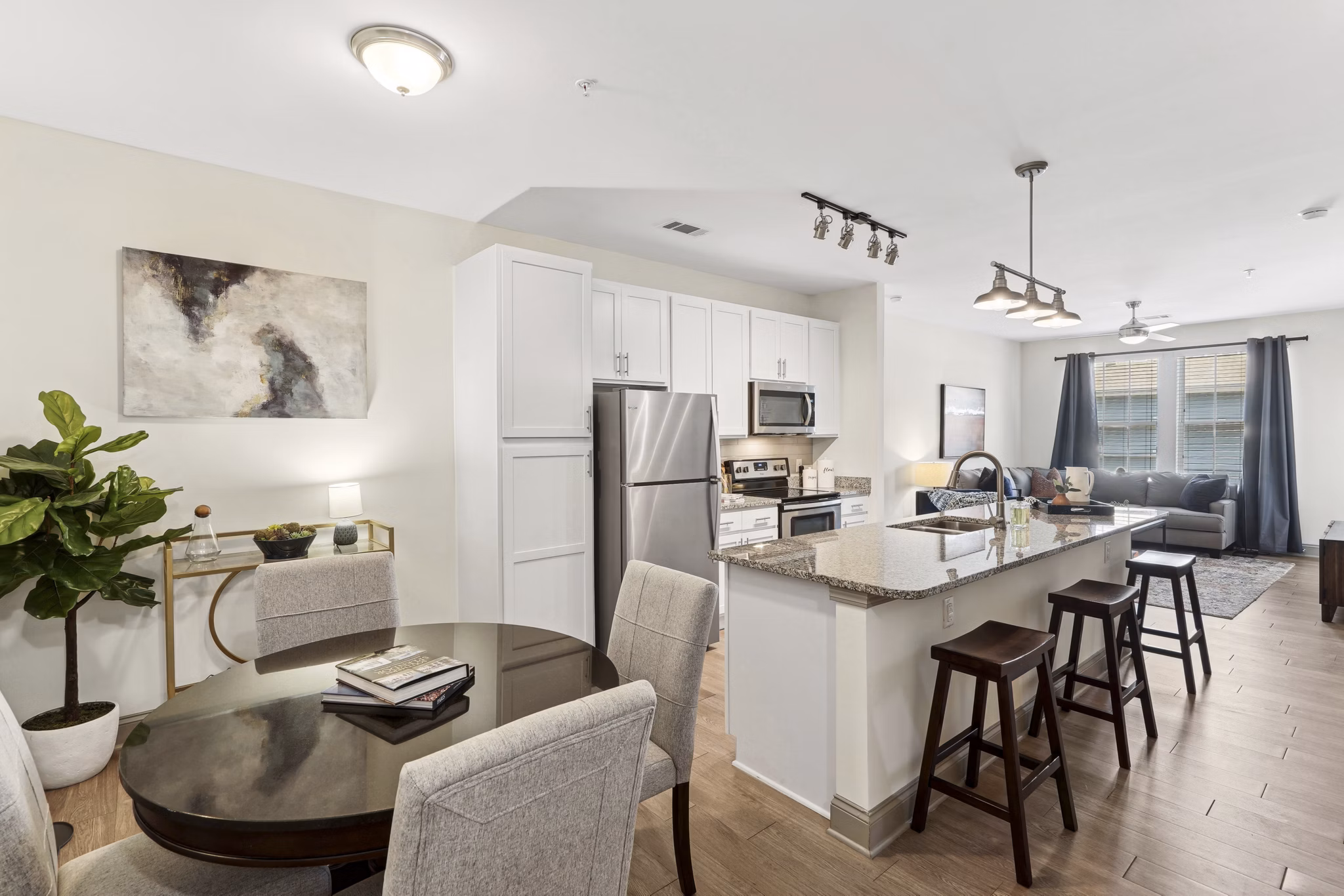 kitchen at Parkstone at Knightdale Apartments 