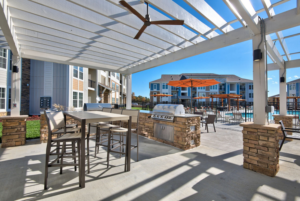 Grill area at Parkstone At Knightdale Apartments (1 of 5)