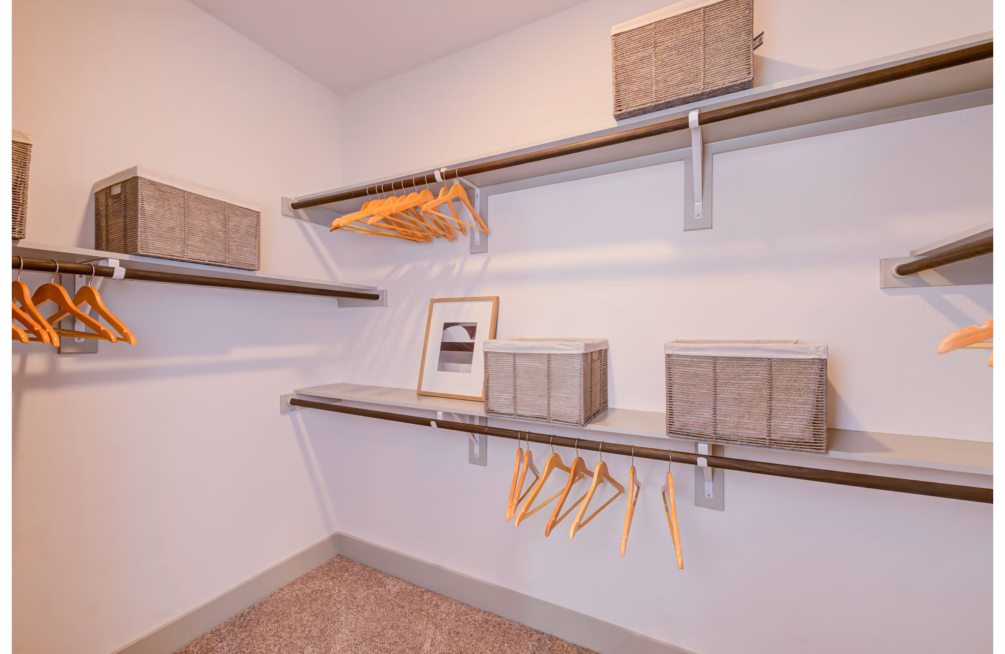 closet at The Reflection at Montgomery Ridge Apartments