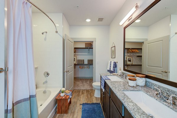 bathroom at The Reflection at Montgomery Ridge Apartments