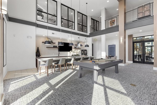 Elegant clubhouse with modern design at The Reflection at Montgomery Ridge Apartments