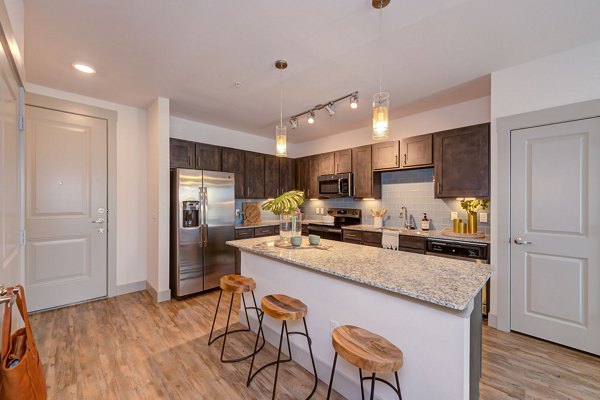 kitchen at The Reflection at Montgomery Ridge Apartments