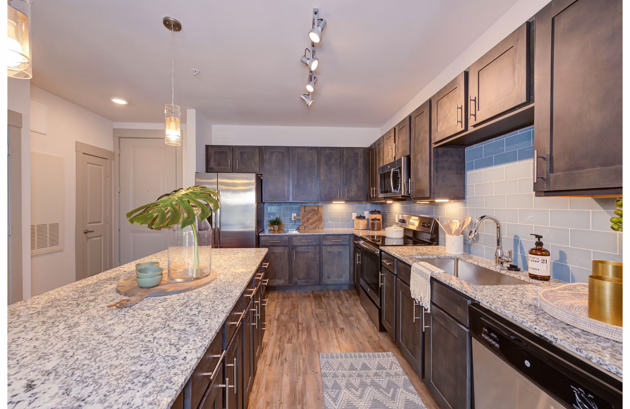 kitchen at The Reflection at Montgomery Ridge Apartments