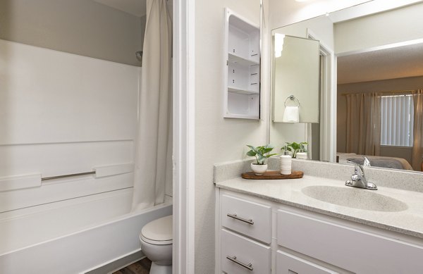 bathroom 
at Mira Vista Hills Apartments