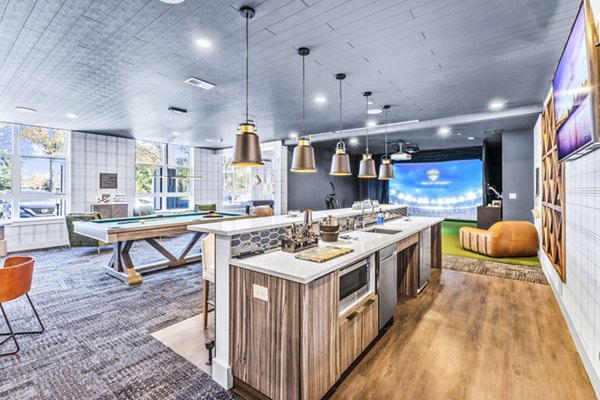 Luxurious clubhouse with modern design at Canter Green Apartments